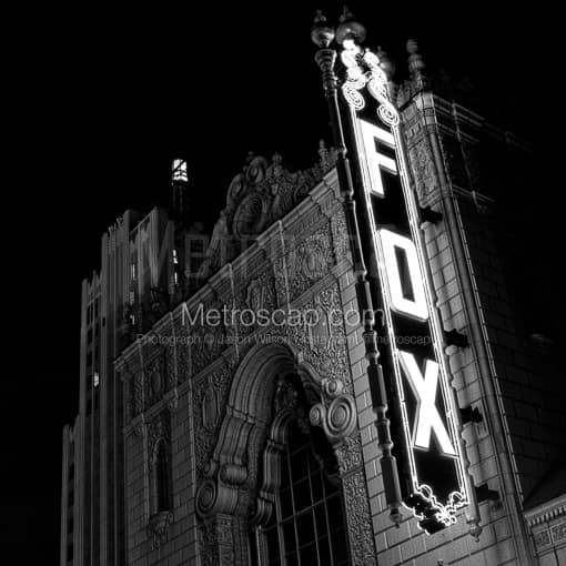 The St Louis Fox Theater -- St Louis Black and White Photos