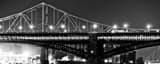 Panoramic The MLK Jr and Eads Bridges black and white Photos