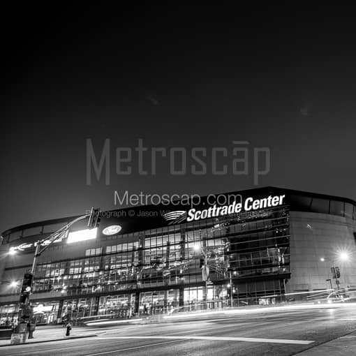 St Louis Black and White Photos of The Scottrade Center home to the St Louis Blues The Scottrade Center home to the St Louis Blues -- St Louis Black and White Photos