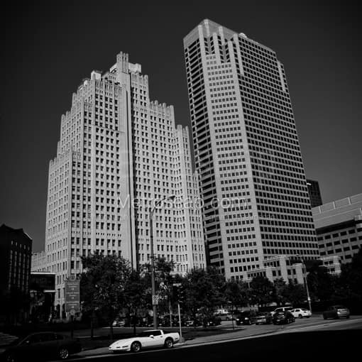 The Southwestern Bell HQ Building -- St Louis Black and White Photos