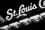 Horizontal St Louis in Neon Framed Photos