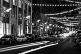 Horizontal Washington Street at Night Framed Photos