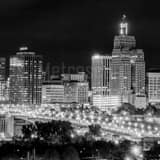 Square St Paul at Night black and white Photography