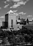 Vertical Downtown St. Paul black and white Photography