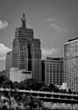 Vertical First Farmers and Merchants Bank black and white Photography