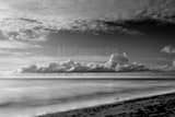 Horizontal The Gulf of Mexico at Night black and white Photos