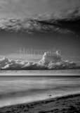 Vertical The Gulf of Mexico at Night black and white Photos