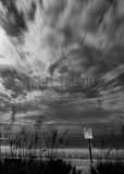 Vertical St Pete Beach at Night black and white Photos