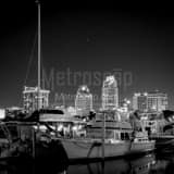 Square The St Petersburg Skyline and Marina black and white Photos