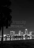 Vertical The St Petersburg Skyline from Vinoy Park black and white Photos