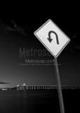 Vertical U-Turn on the Sunshine Skyway Fishing Pier black and white Photos