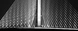 Panoramic A Tight Shot of the Support Cables of the Sunshine Skyway Bridge black and white Photos