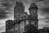 Horizontal Clinton Square black and white