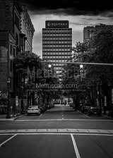 Vertical Equitable Building black and white