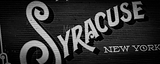 Panoramic Mighty Salt City Mural black and white