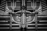 Horizontal Niagara Mohawk Art Deco black and white
