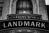 Horizontal Syracuse Landmark Theater black and white