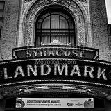 Square Syracuse Landmark Theater black and white