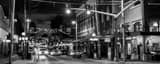 Panoramic Seventh Avenue in Ybor City black and white Photos