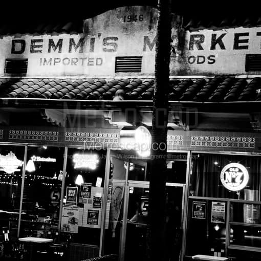Demmis Market in Ybor -- Tampa Black and White Photos