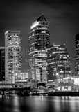 Vertical Downtown Tampa Florida black and white Photos