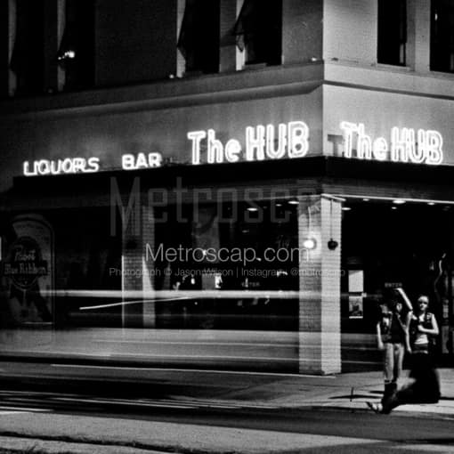 The Hub in Downtown Tampa -- Tampa Black and White Photos