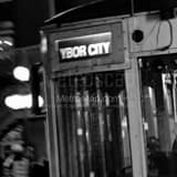 Square Ybor City Streetcar black and white Photos