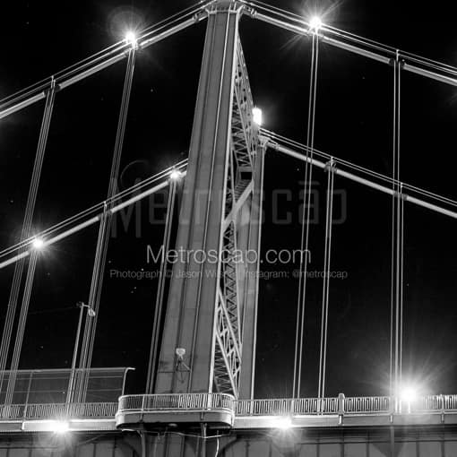 The Anthony Wayne Bridge -- Toledo Black and White Photography