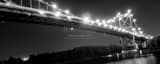 Panoramic The Anthony Wayne Bridge over the Maumee River black and white Pictures