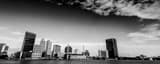 Panoramic The Downton Toledo Skyline on an Early February Morning black and white Pictures