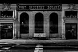 Horizontal Fort Industry Square at Night black and white Pictures