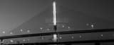 Panoramic The Glass City Skyway Bridge black and white Pictures