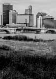 Vertical A Gray Daytime Toledo Skyline from the Northeast black and white Pictures
