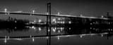 Panoramic The Anthony Wayne High Level Bridge over the Maumee black and white Pictures