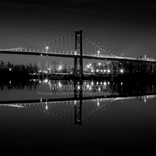 Toledo Black and White Photos of The Anthony Wayne High Level Bridge over the Maumee The Anthony Wayne High Level Bridge over the Maumee -- Toledo Black and White Photos