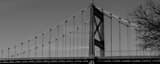Panoramic The High Level Bridge just South of Downtown Toledo black and white Pictures