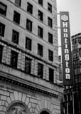 Vertical The Huntington Building in Downtown Toledo black and white Pictures