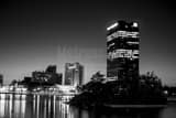 Horizontal The Imagination Station and the Fifth Third Tower black and white Pictures