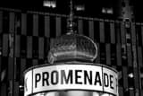 Horizontal A Promenade Park Info Kiosk landscape black and white Photography