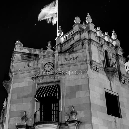 The Toledo Blade Building -- Toledo Black and White Photography