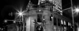 Panoramic The Toledo Blade Building at Night black and white Pictures