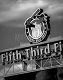 Vertical The Toledo Mud Hens Sign black and white Pictures