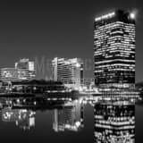 Square The Fifth Third Center at One Seagate at Night black and white Pictures