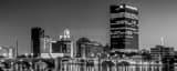 Panoramic The Toledo Skyline from Thomas Edison Park black and white Pictures