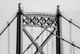 Horizontal The Top of the Anthony Wayne Bridge black and white Pictures