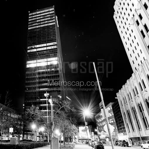 Toledo Black and White Photos of The Tower on the Maumee at the Constellation Orion The Tower on the Maumee at the Constellation Orion -- Toledo Black and White Photos