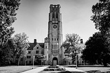 Horizontal University Hall University Of Toledo black and white