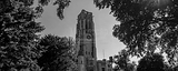 Panoramic University Of Toledo black and white