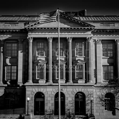 Toledo Black and White Photos of The US Court House and Custom House in Downtown Toledo The US Court House and Custom House in Downtown Toledo -- Toledo Black and White Photos