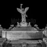 Square The Canadian National Exhibition Entrance black and white Photography